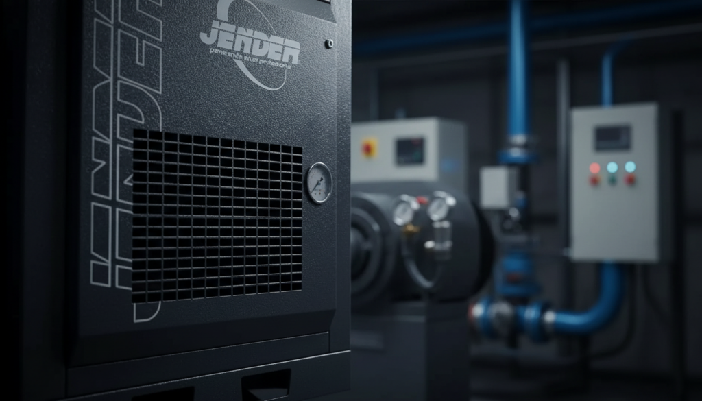 compresseurs d'air à vis de jender en fonctionnement