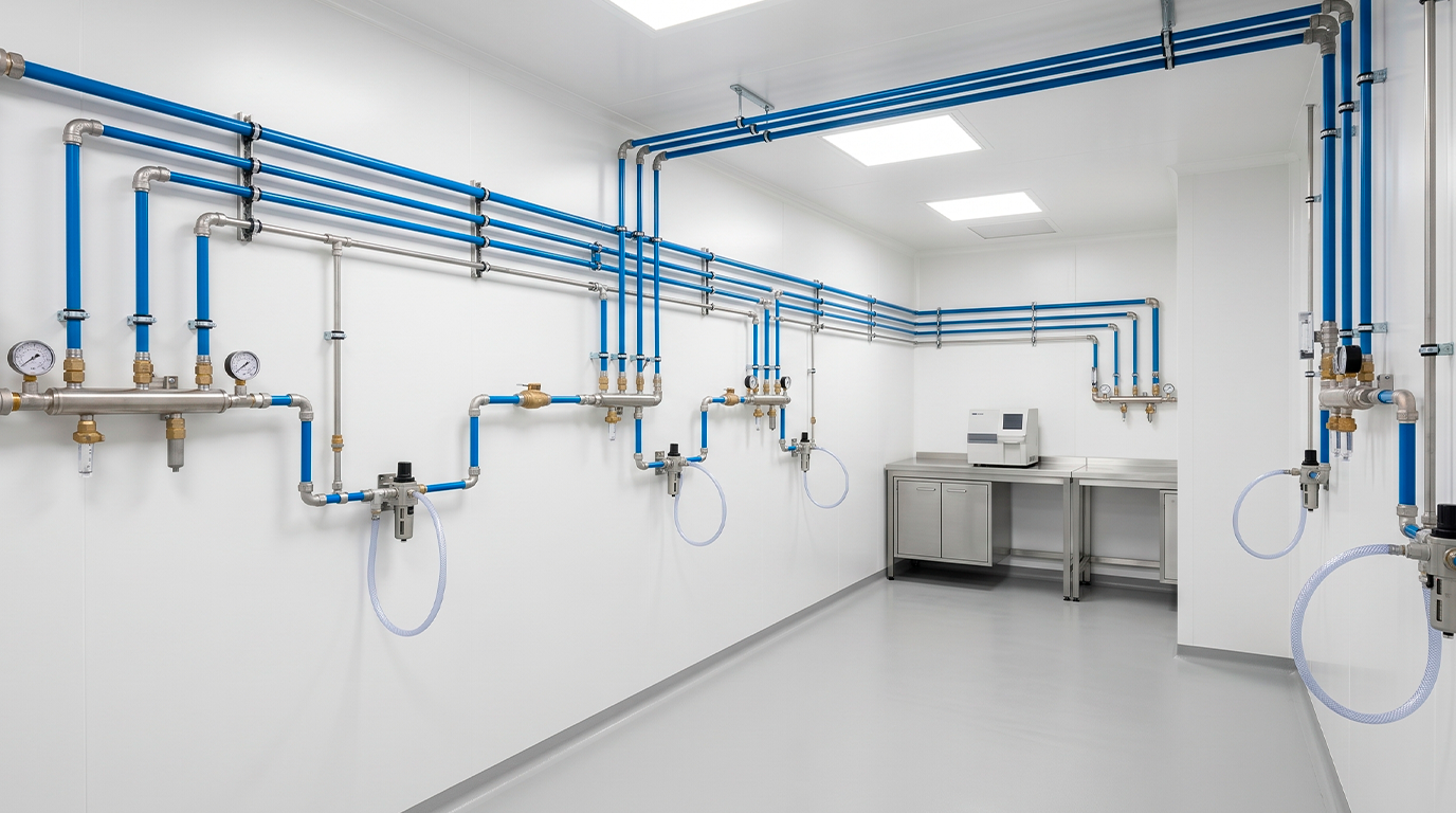 Sistema de aire comprimido en el sector médico