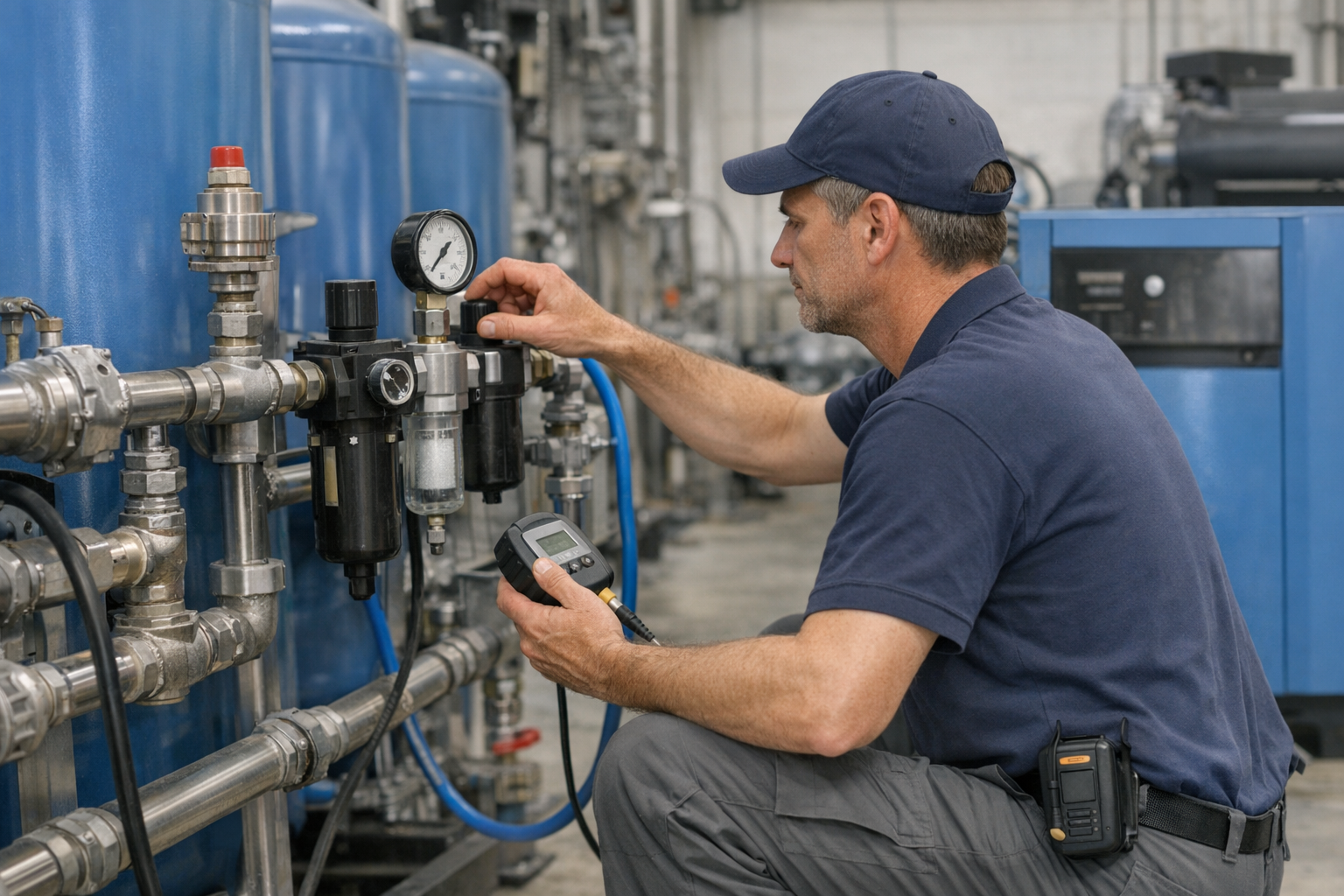 Uso de aire comprimido en el sector industrial