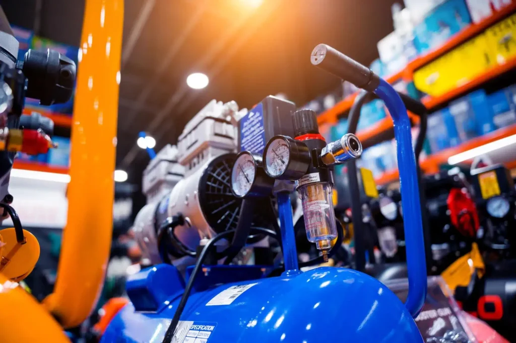 compresor de aire en funcionamiento