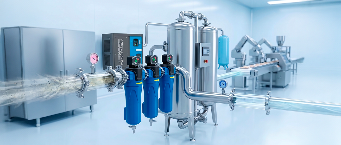 instalacion de aire en fabrica de bebida